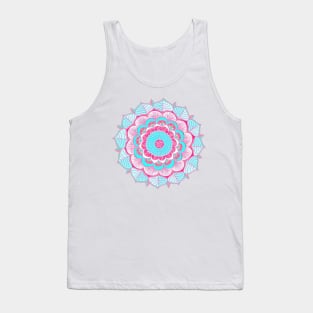 Tropical Doodle Flower Tank Top